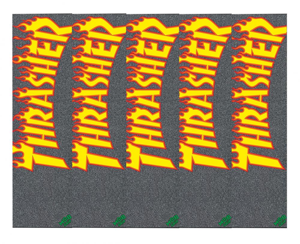 MOB Graphic Grip Thrasher Yel/Org Flame