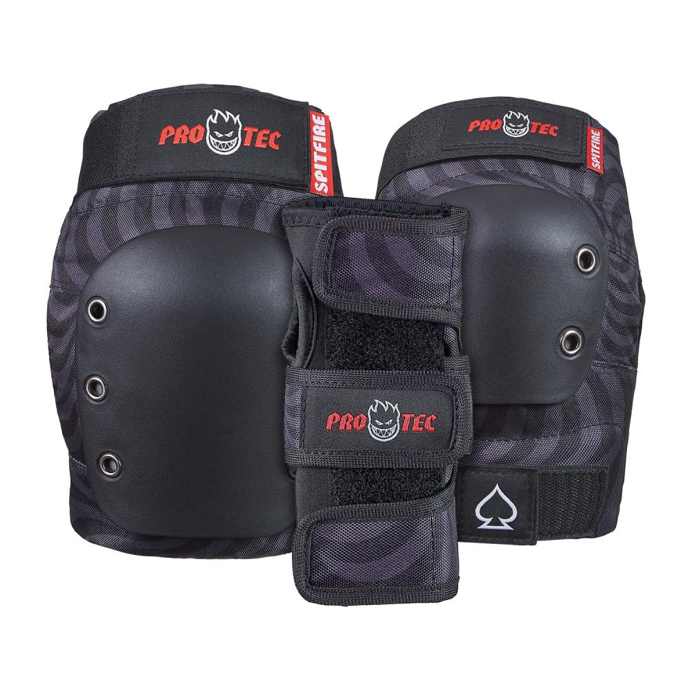 Pro-Tec Pads X Spitfire Street Adult 3PK Pad Set Open