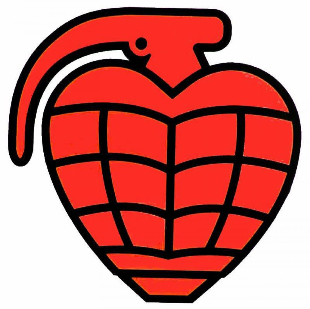 Thunder Sticker Th Grenade Die-Cut Large